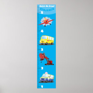 Póster Gráfico de crecimiento de personalizados de transp