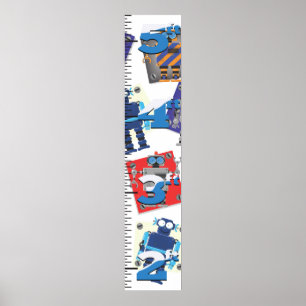 Póster Gráfico de crecimiento de robots