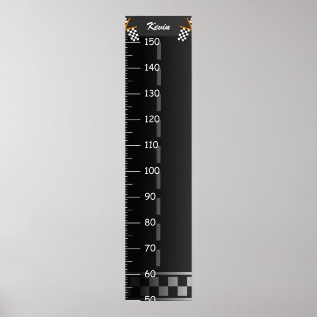 Póster Gráfico de crecimiento del circuito de Carreras co (Frente)