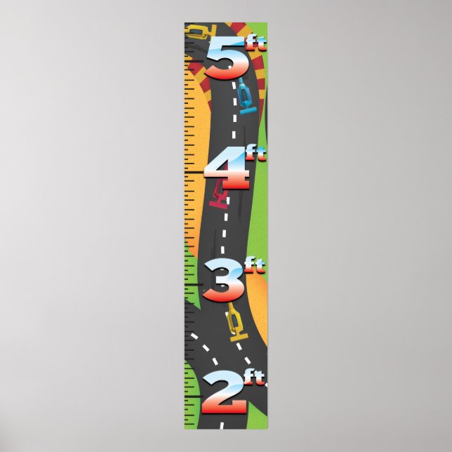 Póster Gráfico de Crecimiento del Gran Premio. (Frente)