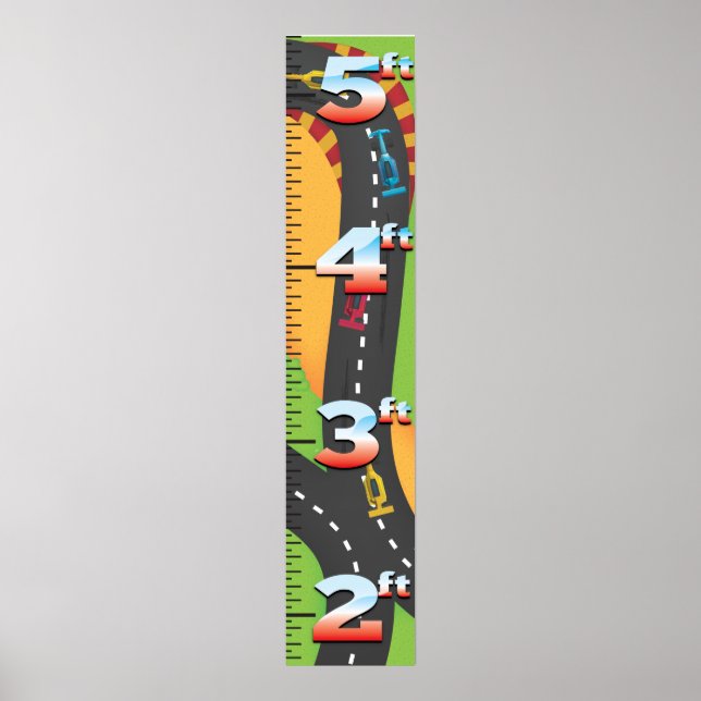 Póster Gráfico de crecimiento del Grand Prix. (Frente)