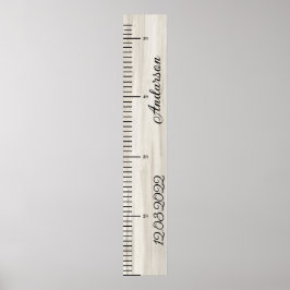 Póster Gráfico de crecimiento personalizado de niño bebé 