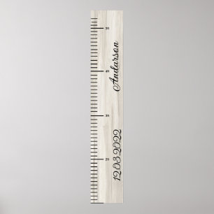 Póster Gráfico de crecimiento personalizado de niño bebé 