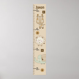 Póster Gráfico de crecimiento personalizado personalizado