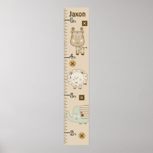 Póster Gráfico de crecimiento personalizado personalizado