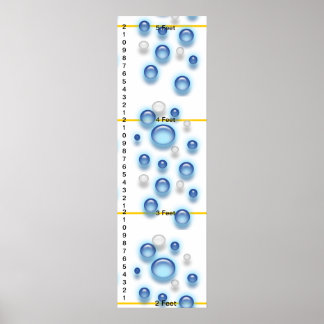 Póster Gráfico de crecimiento - Subir con las burbujas