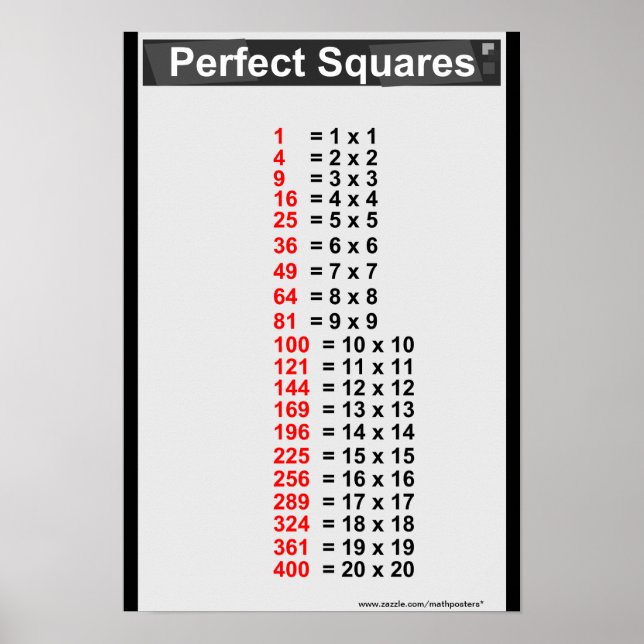 Póster Gráfico de cuadrados blanco perfecto simple (Frente)