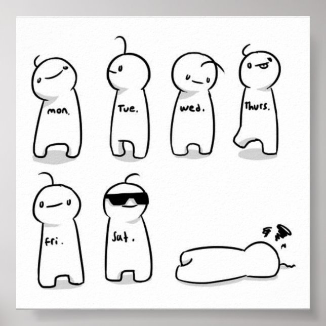 Póster Gráfico de Día Cryaótico (Frente)