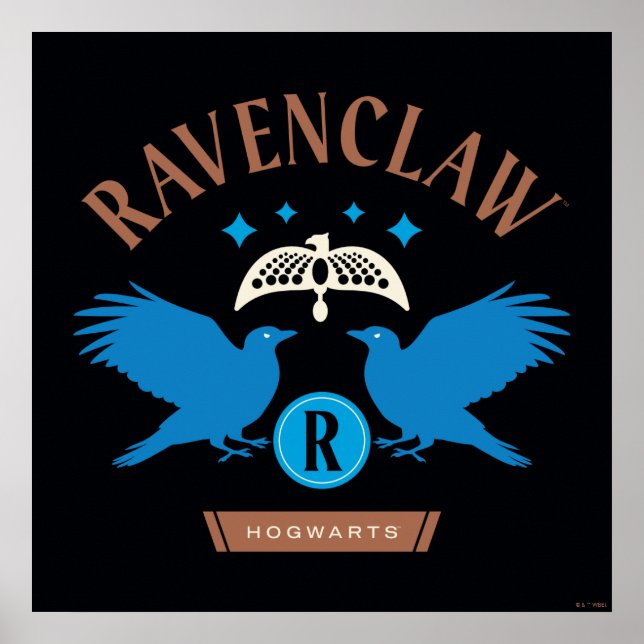 Póster Gráfico de Diadem de doble águila RAVENCLAW™ House (Frente)