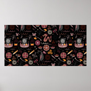 Póster Gráfico de diseño transparente