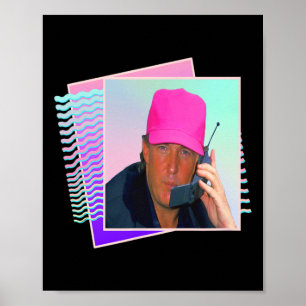 Póster Gráfico de Donald Trump en los años 90