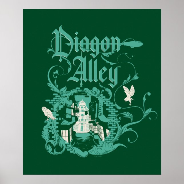 Póster Gráfico de época DIAGON ALLEY™ (Frente)