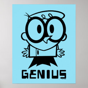 Póster Gráfico de esquema Dexter "Genius"