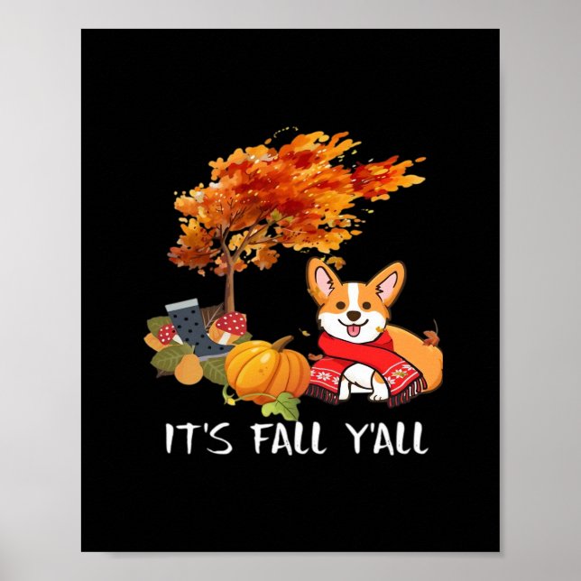 Póster Gráfico de Guay otoño en otoño (Frente)