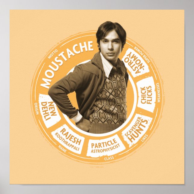 Póster Gráfico de información de Rajesh (Frente)