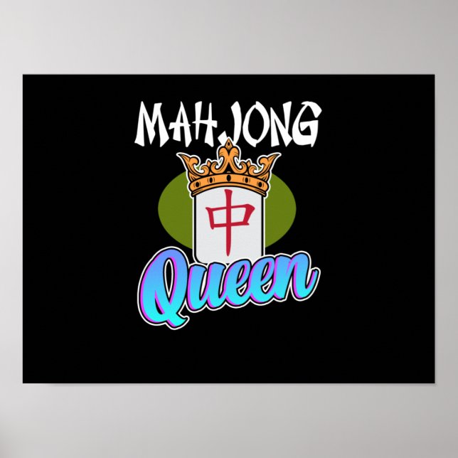 Póster Gráfico de juegos de Mahjong Queen Game (Frente)