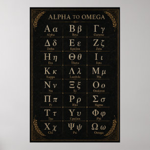 Póster Gráfico de la Biblioteca Académica del Alfabeto Gr