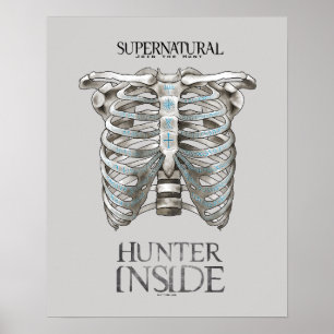 Póster Gráfico de la cinta de opciones "Hunter Inside" su