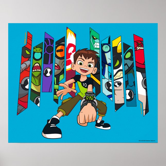 Póster Gráfico de la colección Ben 10 Alien (Frente)