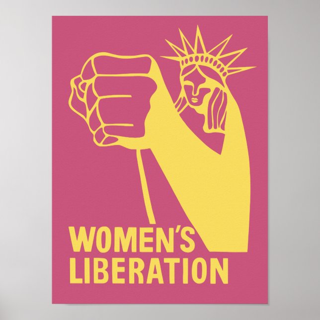 Póster Gráfico de la liberación de las mujeres - Estatua  (Frente)