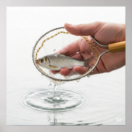 Póster Gráfico de la red de peces