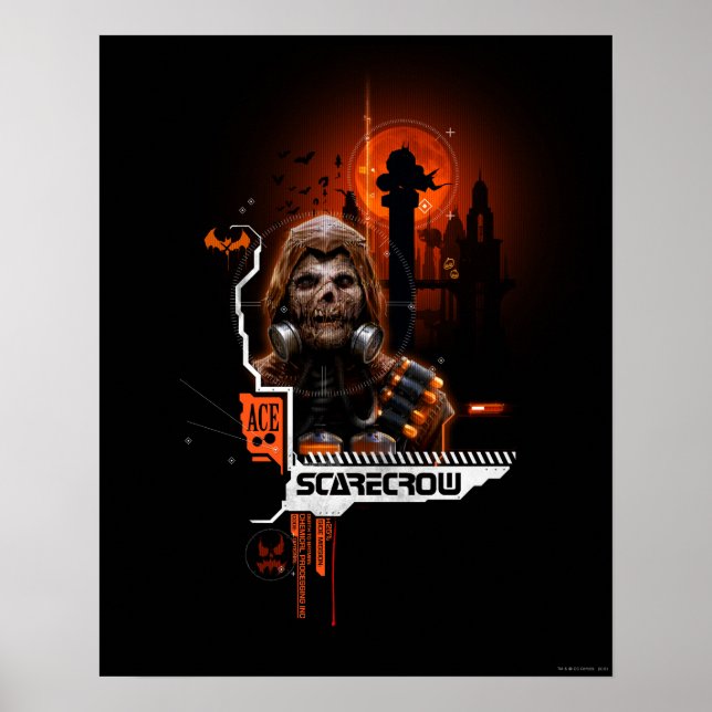 Póster Gráfico de Naranja de espantapájaros (Frente)