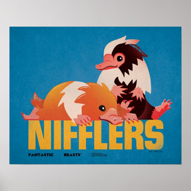 Póster Gráfico de Nifflers Vintage (Frente)