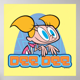 Póster Gráfico de nombre de carácter Dee Dee