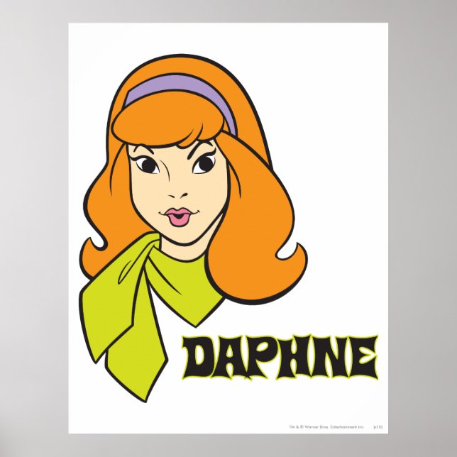 Póster Gráfico de nombre de daphne (Frente)