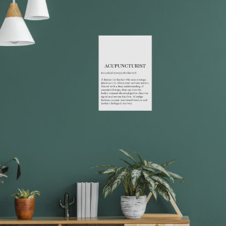 Póster Gráfico de pared de acupuntura Gráfico de pared de