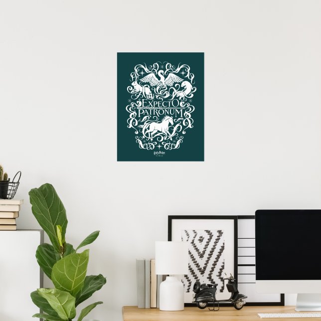 Póster Gráfico de patrono externo (Oficina en casa)