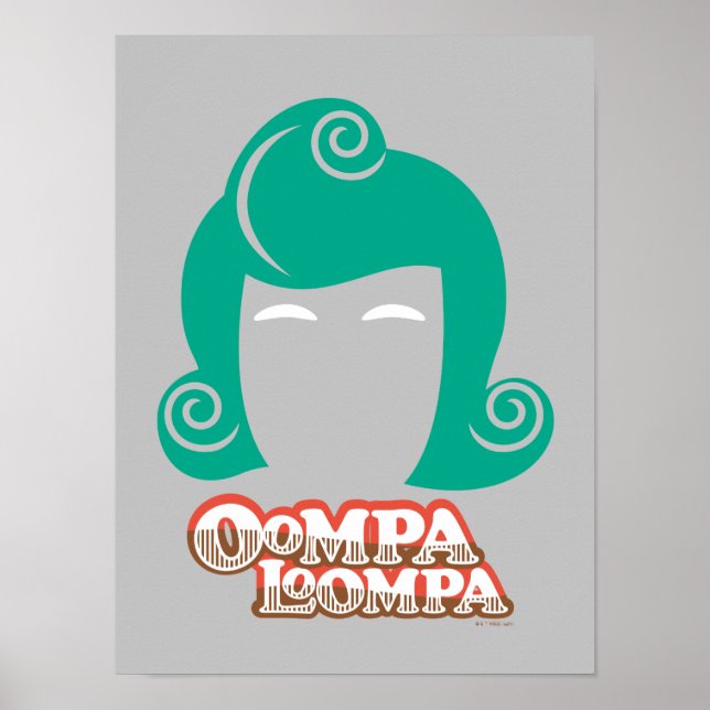 Póster Gráfico de pelo de Oompa Loompa (Frente)
