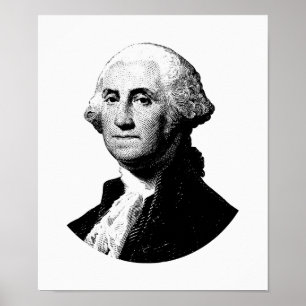 Póster Gráfico de presidente George Washington