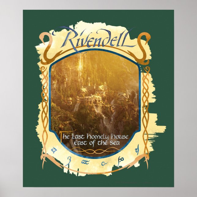 Póster Gráfico de Rivendell (Frente)