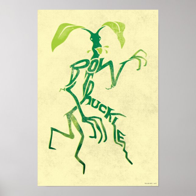 Póster Gráfico de tipografía BOWTRUCKLE™ PICKETT™ (Frente)