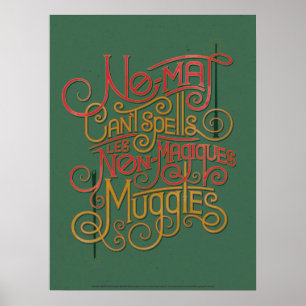 Póster Gráfico de traducciones localizadas MUGGLE™