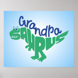 Póster Gráfico del abuelo Saurus