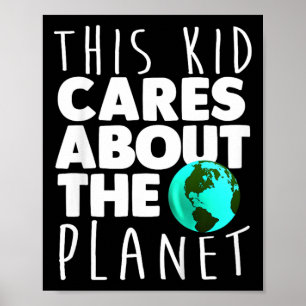 Póster Gráfico del cambio climático en el Día del Niño