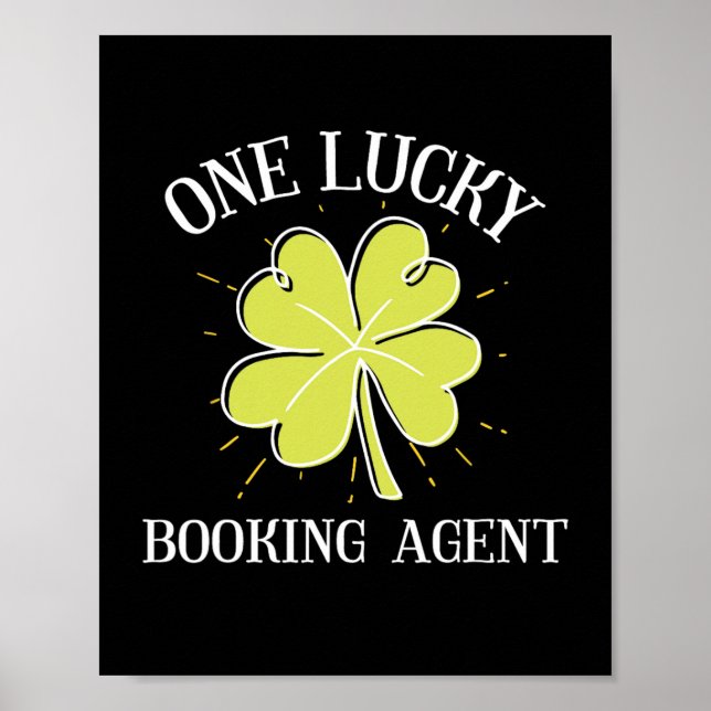 Póster Gráfico Del Día De St Patricks Para Un Agente De R (Frente)