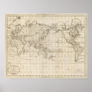 Póster Gráfico del mundo