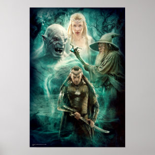 Póster Gráfico ELROND™, Azog, Galadriel y Gandalf