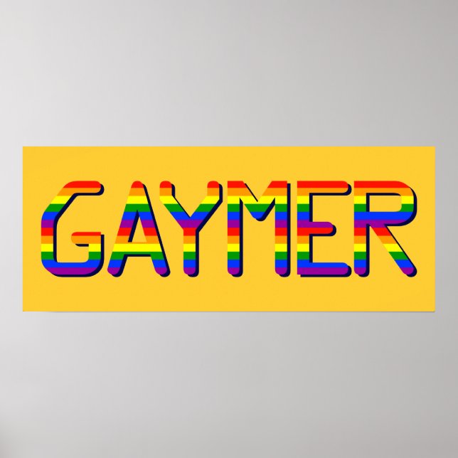 Póster Gráfico Gaymer (Frente)