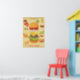 Póster Gráfico informativo de comida rápida (Nursery 1)