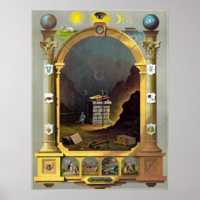 Póster Gráfico masónico 2 (Frente)