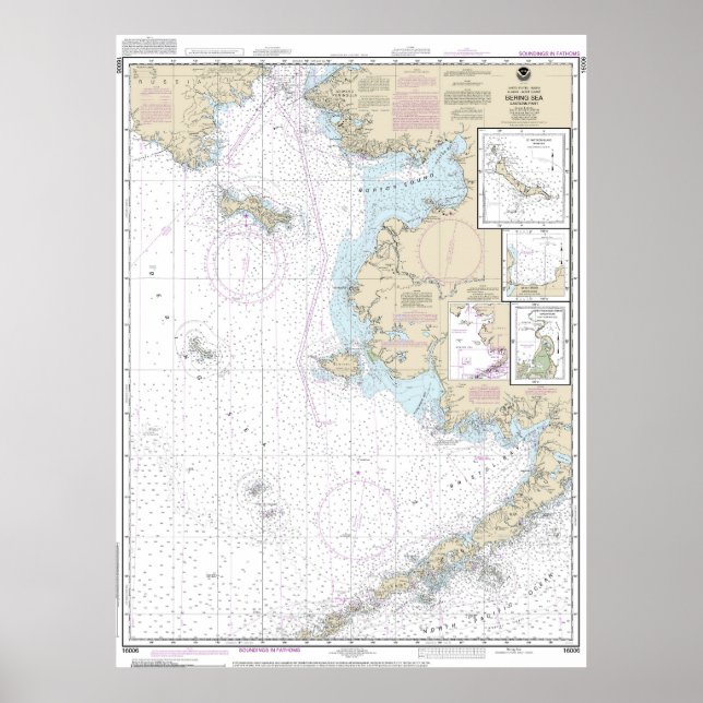 Póster Gráfico naumático de la parte oriental del mar de  (Frente)