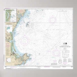 Póster Gráfico náutico 13278 de Portsmouth a Cabo Ann