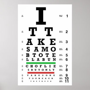 Póster Gráfico ocular de la verdad