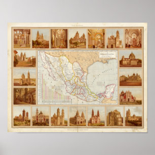 Póster Gráfico religioso de México