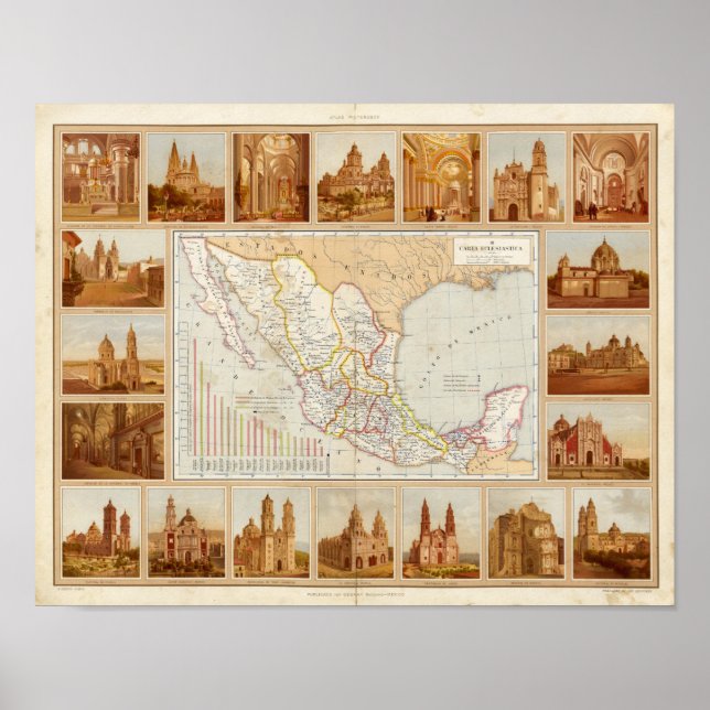Póster Gráfico religioso de México (Frente)