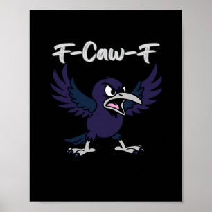 Póster Gráfico Retro F-Caw-F